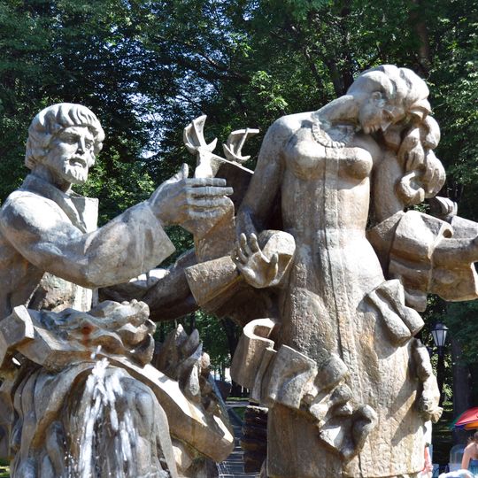 Sadko and czarevna of Volkhov fountain