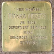 Stolperstein en memoria de Bianka Herzog
