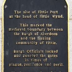 Commemorative plaque to Fittie Wynd