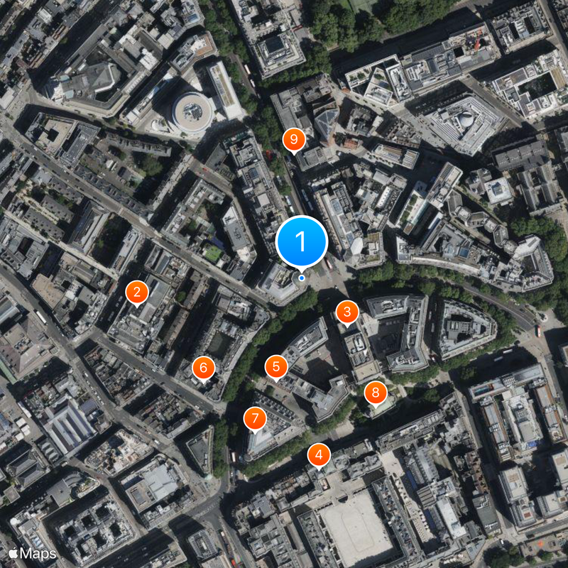 Aldwych Theatre Mapa
