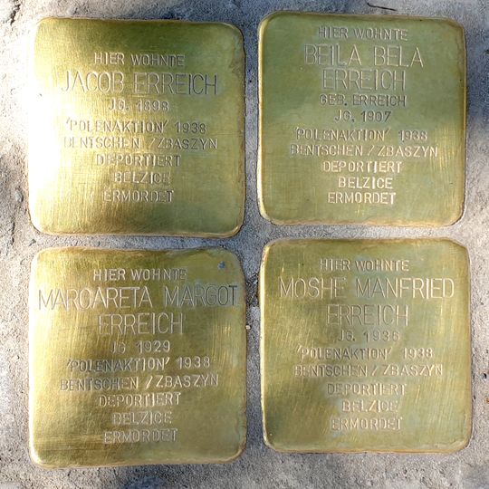 Stolperstein en memoria de Beila Bela Erreich
