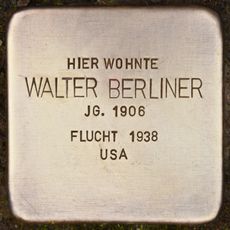 Stolperstein dedicated to Walter Berliner