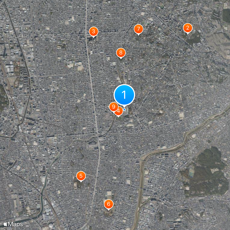 Mizuho Athletic Stadium Mapa