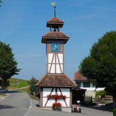 Little Clock Tower and farmhouse Buri