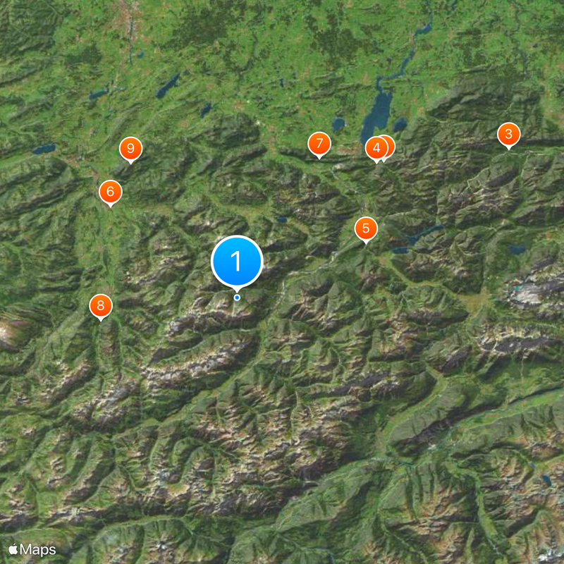 Distrito de Reutte Mapa