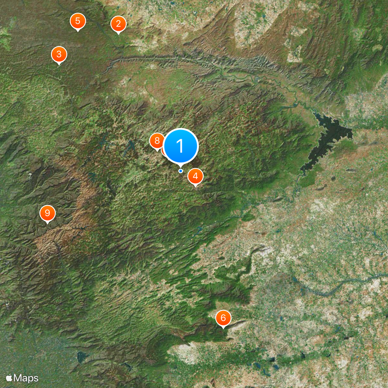 Nilgiri Mountains Map