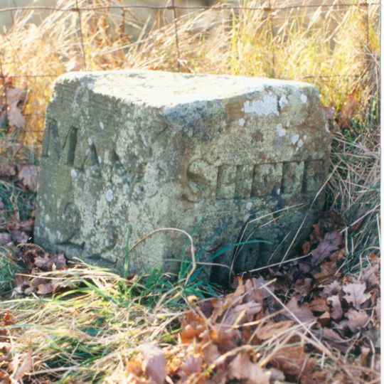 Milestone, W of Wood Cottage in Woodlands Valley
