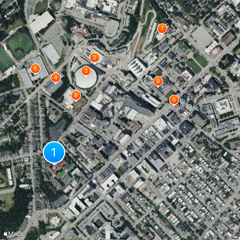 Carlow University Map