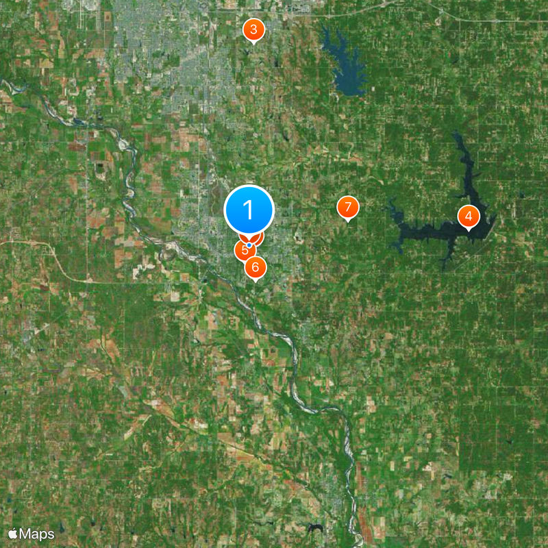 University of Oklahoma Map