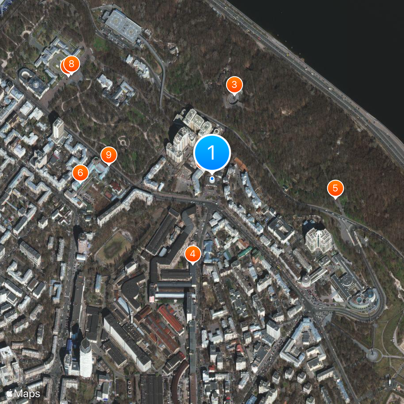 Arsenalna Map