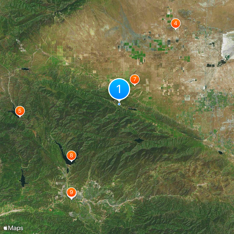 Lake Hughes Map