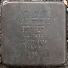 Stolperstein em memória de David Freddy Tepper