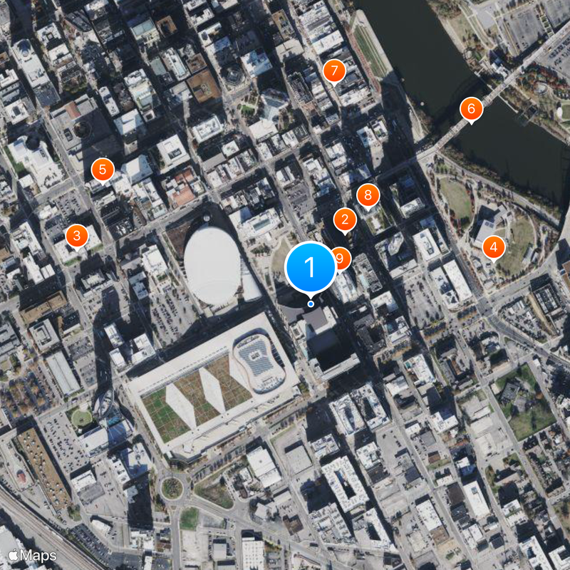 Country Music Hall of Fame Mappa