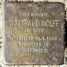 Stolperstein dedicated to Waltraud Wolff