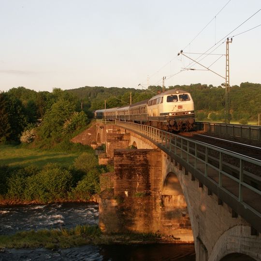 Eisenbahnbrücke über die Sieg bei Bülgenauel