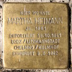 Stolperstein en memoria de Martha Heimann