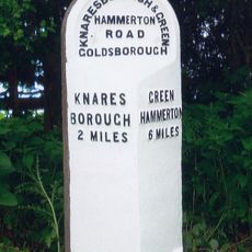 Milepost Opposite Drive To Oakwood Farm