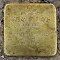 Stolperstein en memoria de Marianne Bloch