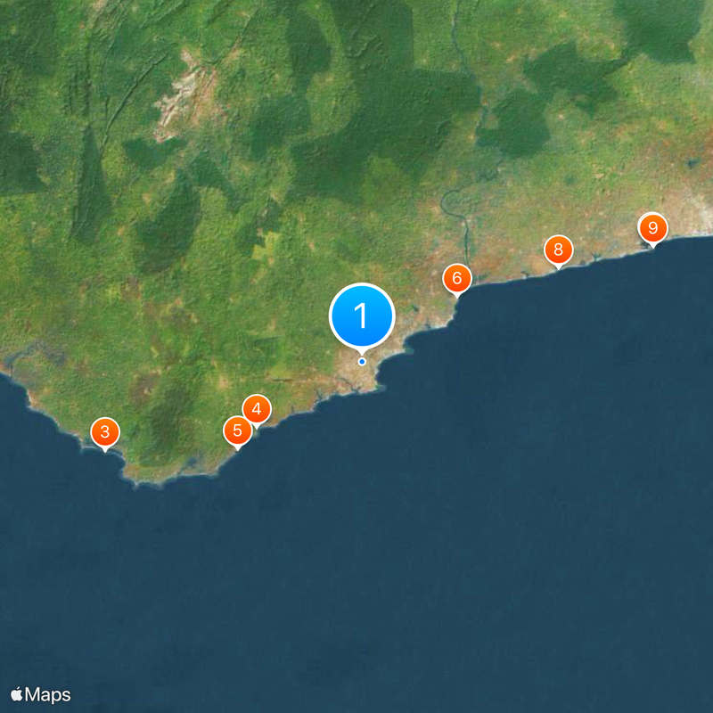Sekondi-Takoradi Map