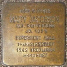 Stolperstein dedicated to Mary Jacobson