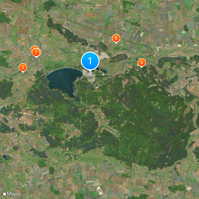 Elektrownia jądrowa Chmielnicki Mapa