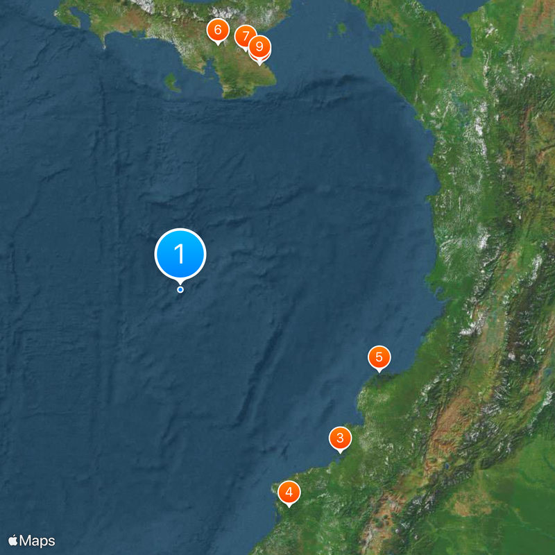 Malpelo Island Map