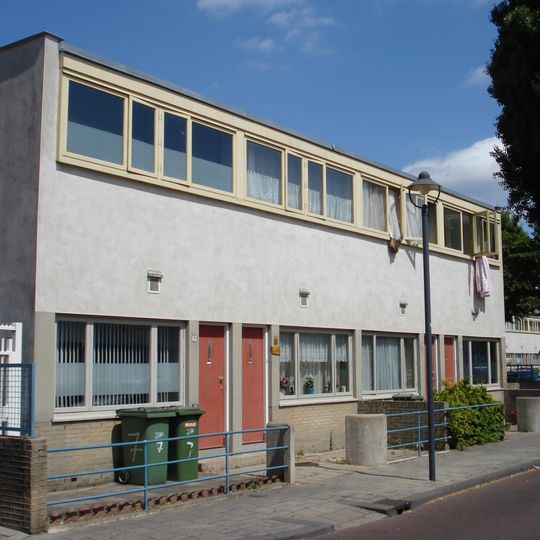 Kubusvorminge eengezinswoningen in de Kiefhoek