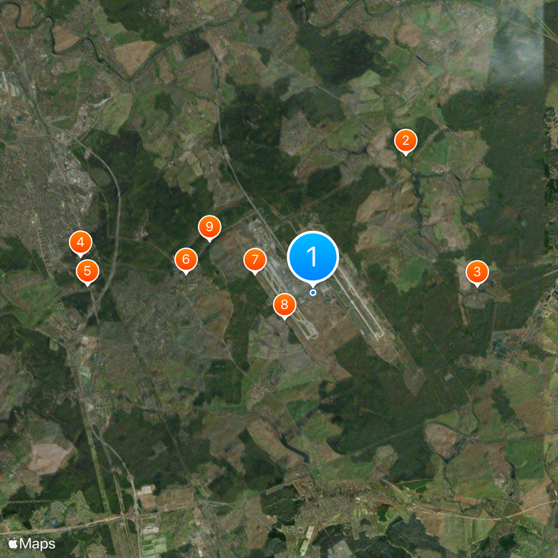 Domodedovo International Airport Map