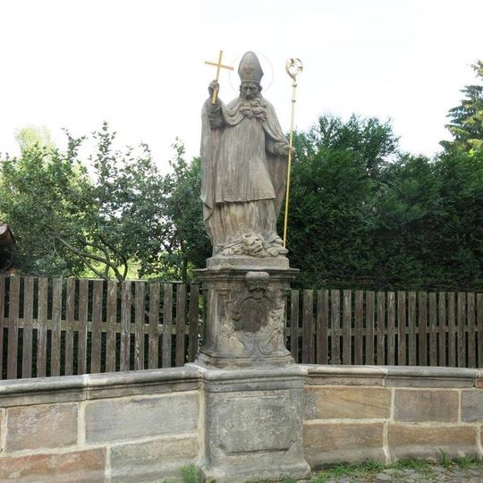 Socha svatého Prokopa na Klášterním mostě v Zákupech