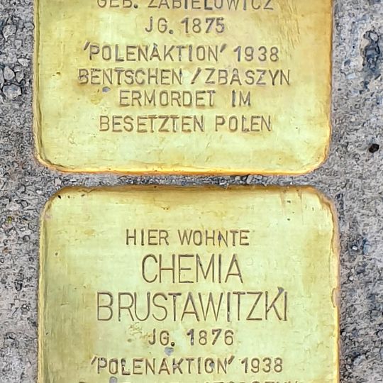 Stolperstein en memoria de Rosa Brustawitzki