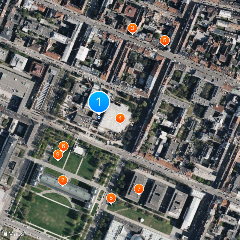 Neue Pinakothek Mapa