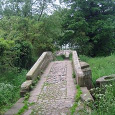 Central and easternmost "Packhorse Bridges" and adjoining causeway