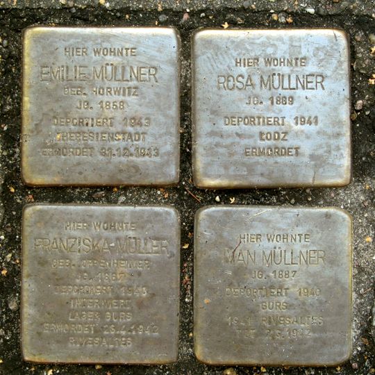 Stolperstein em memória de Franziska Müller