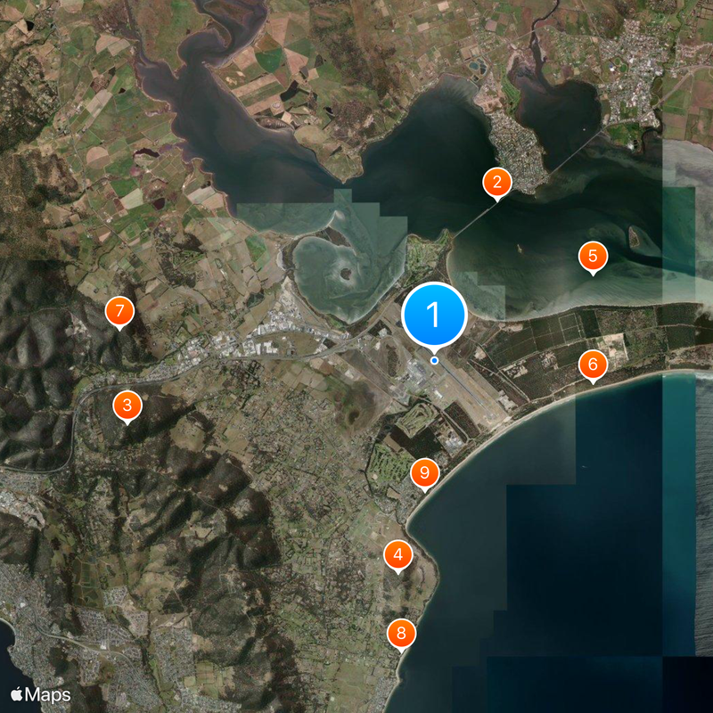Hobart Airport Map