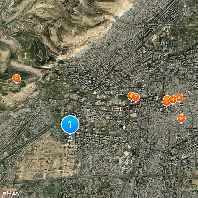 Council of Ministers of Syria Map