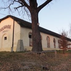 Former cowshed, later a stable on the Karłowiec farm in Kończyce Wielkie