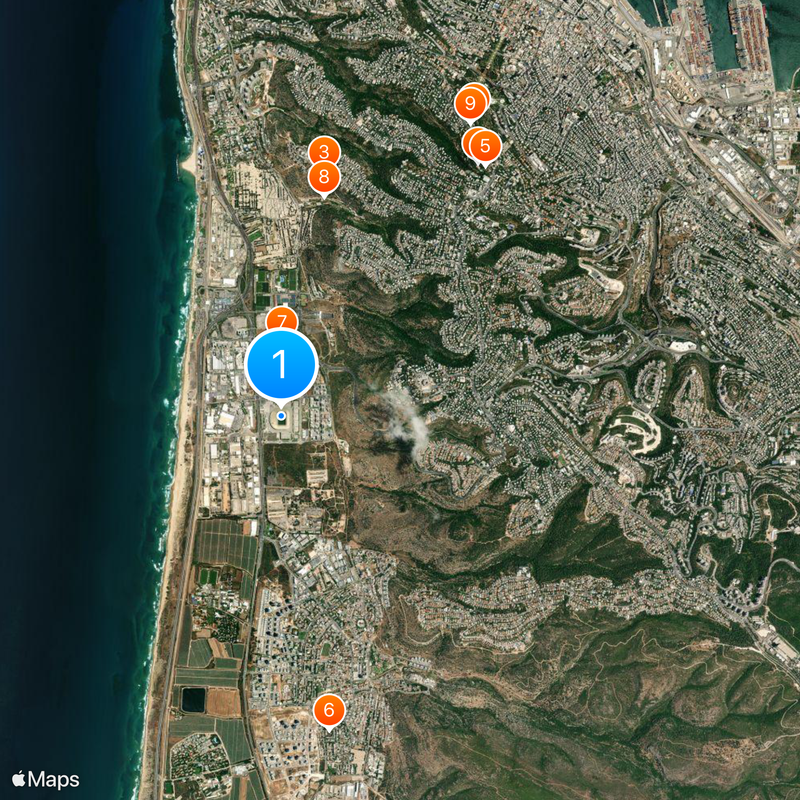 Estadio Sammy Ofer Mapa