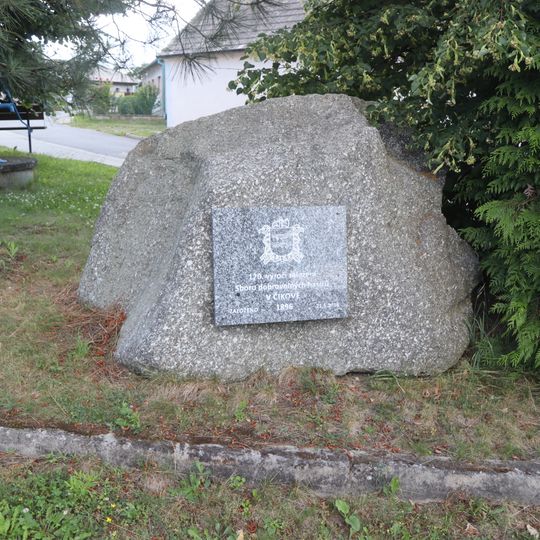 Památník 120. výročí založení Sboru dobrovolných hasičů v Čikově