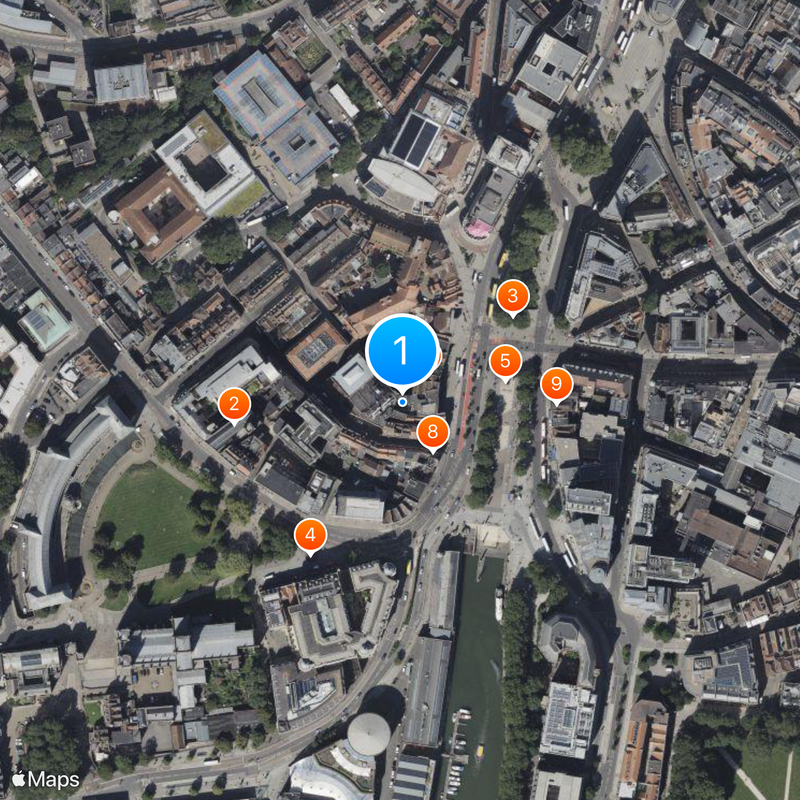 Bristol Hippodrome Kaart