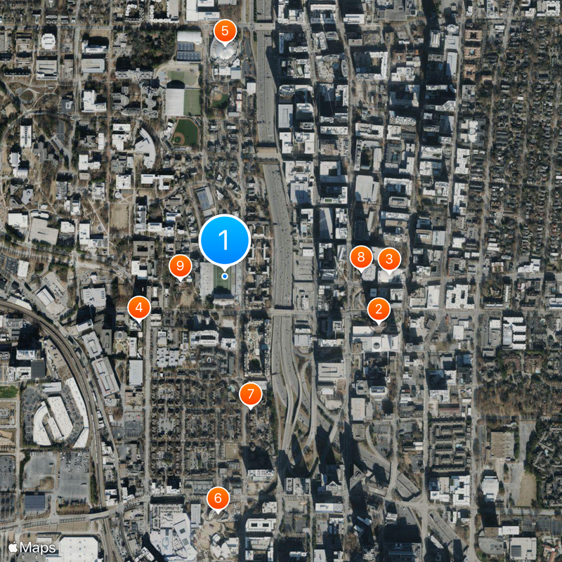 Bobby Dodd Stadium Kaart