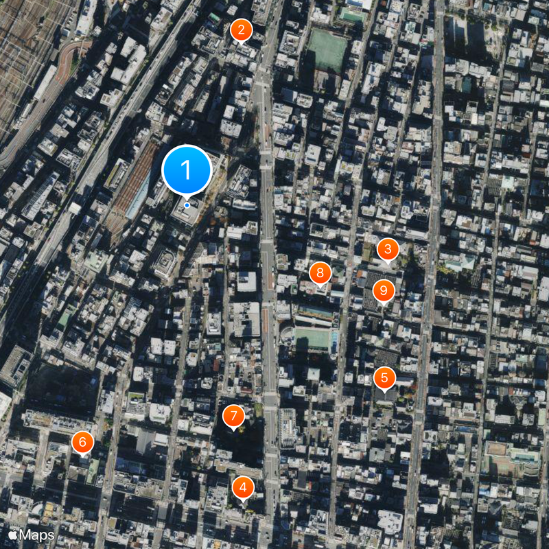 Ueno Gakuen University Map
