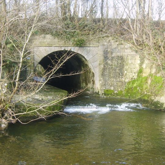 Stainton Aqueduct carrying Kendal/Lancaster Canal over Stainton Beck and public footpath NGR5226 8542