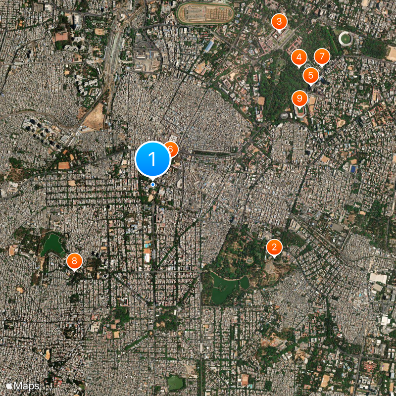 Tipu Sultan's Summer Palace Mapa