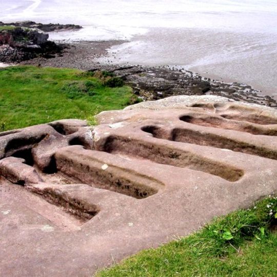 Rock cut tombs approximately 10 metres west of Chapel of St Patrick