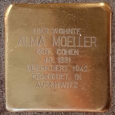 Stolperstein en memoria de Alma Moeller