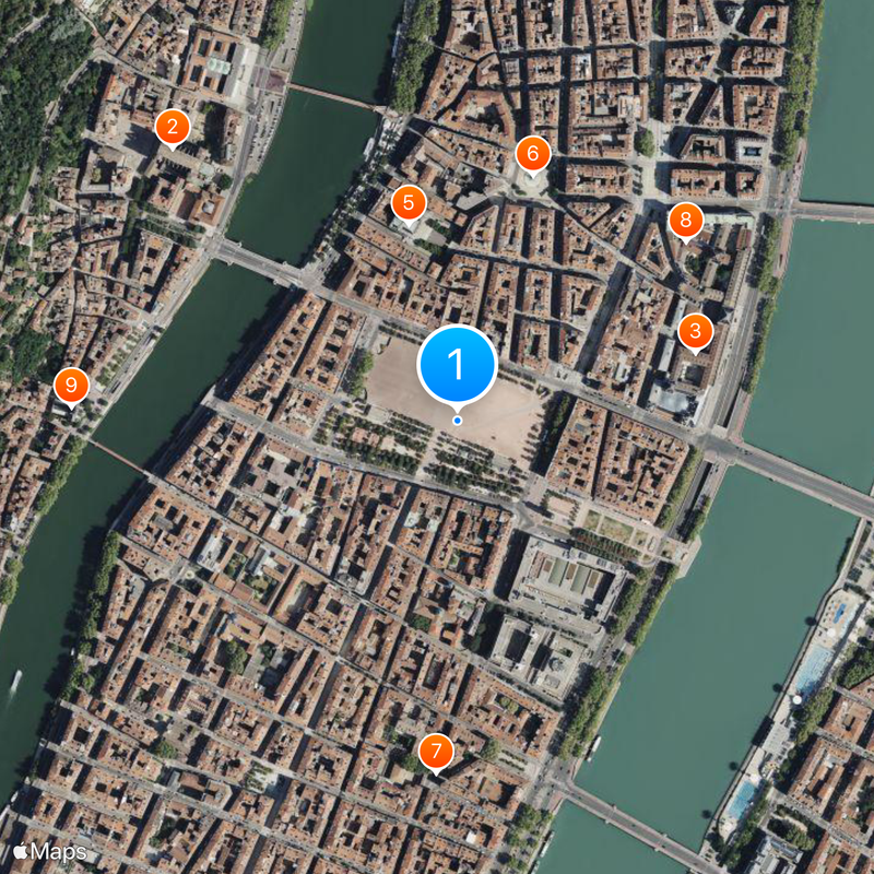 Plaza de Bellecour Mapa