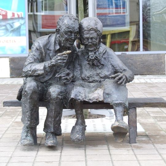 Para Kaszubów na ławce