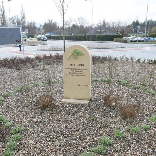 Pomník k 100.výročí samostatnosti v Sokolské ulici v České Lípě