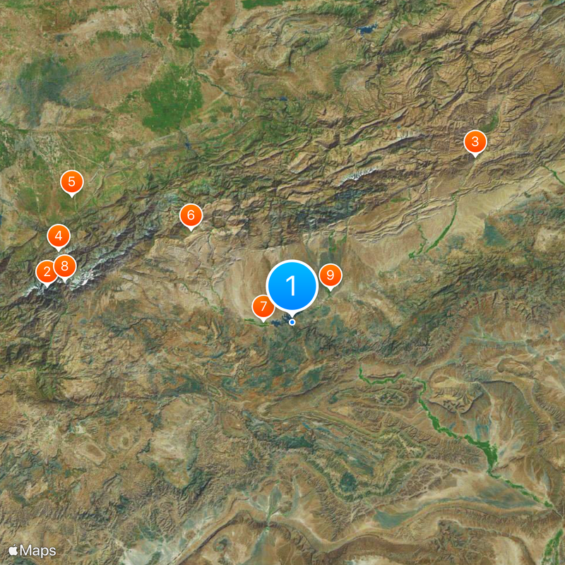 Draa River Map