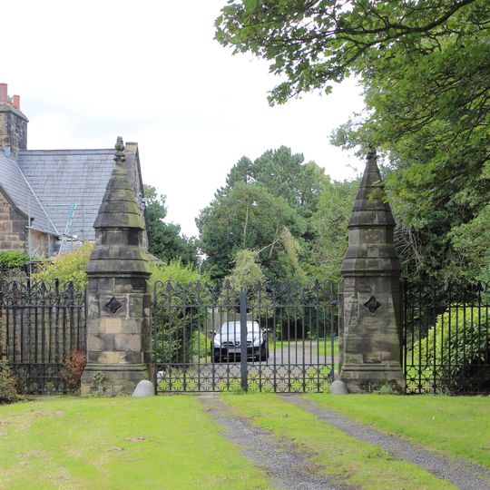 Secondary western gates to Flaybrick Memorial Gardens